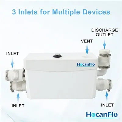 Macerator affaldspumpe 3 indløb